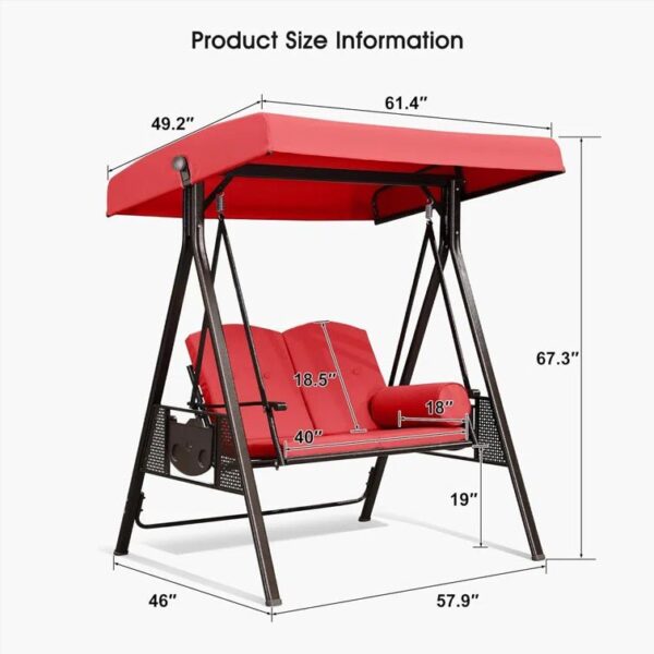 Porch Swing with Canopy