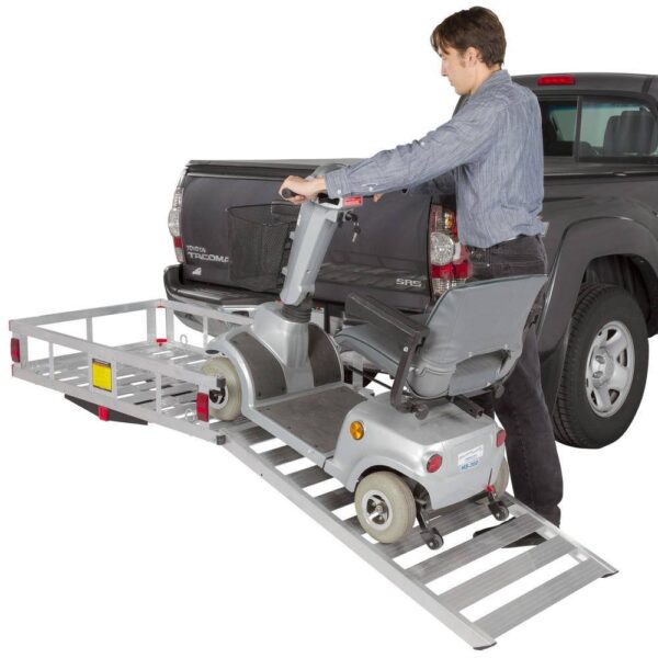 SILVER SPRING WCC-500A 500 lbs. Hitch-Mounted Mobility Scooter Carrier Rack Ramp