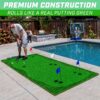 GoSports 12’x5′ Golf Putting Green for Indoor & Outdoor Putting Practice