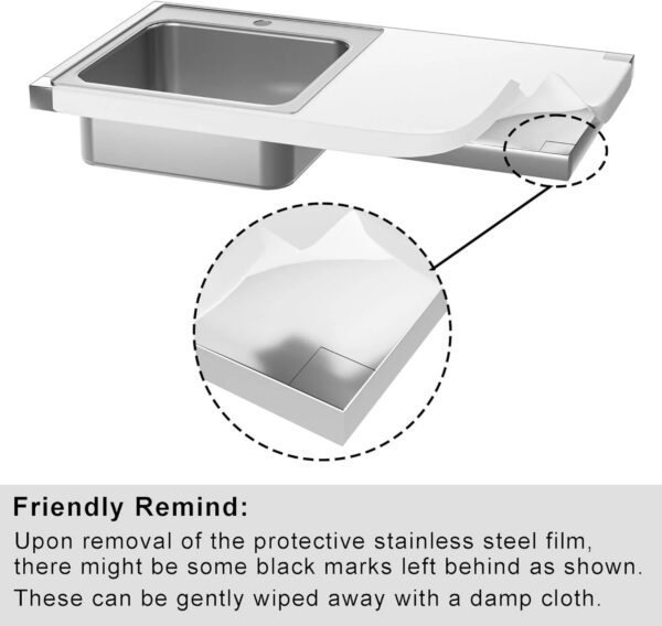 Outdoor Grill Table with Stainless Steel Sink – Metal Grill Cart Kitchen Island