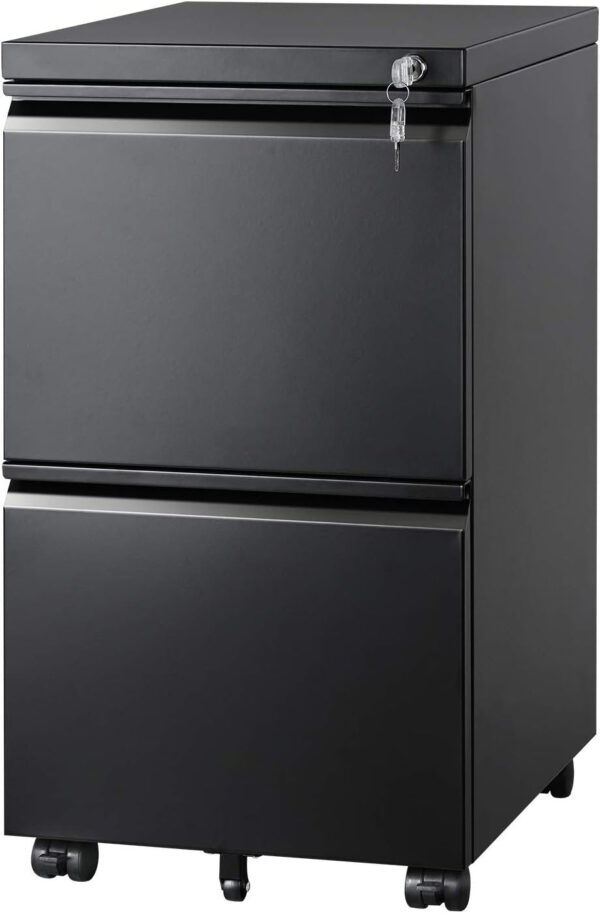 0a44fe96ce91471da3e1affaa14bdbef DEVAISE 3 Drawer Mobile File Cabinet Under Desk Office, Fully Assembled Except Casters, Letter/Legal Size, Black