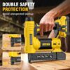 Alloyman 18-Gauge Cordless Brad Nailer & Stapler – 2-in-1 Electric Nail Gun with Battery, Charger, Nails & Staples