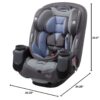 Grow and Go All-in-One Slim Convertible Car Seat, Rear Facing, 5-40 lbs, Forward Facing (30–65 lbs), High Back Booster Seat 40-100 pounds, Aqua Pop