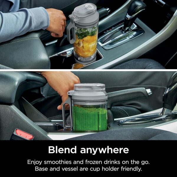 Ninja Blast Max, Portable Blender + Twist & Go, Personal Blender, Ninja Blender, Smoothie, Blend, Ice Crush, 3 Programs, Cordless, 22oz removable Vessel, Dishwasher Safe, Leakproof, Sea Glass, BC251MT