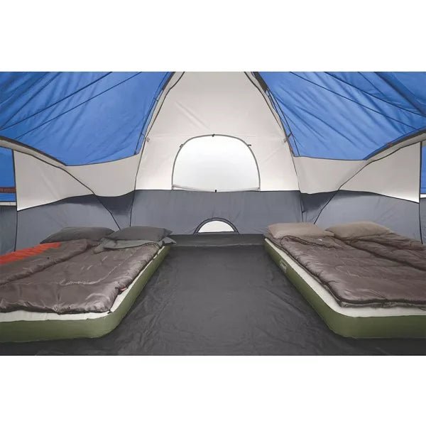 Red Canyon 8 Person 17 x 10 Foot Outdoor Large Family Camping Tent, Blue