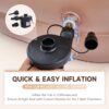 Inflatable Adult Bath Tub, Free-Standing Blow Up Bathtub with Foldable Portable Feature for Adult Spa with Electric Air Pump (High-Density PVC)