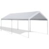 Caravan Canopy Sports Domain Caravan Portable Garage Heavy Duty Shelter, White