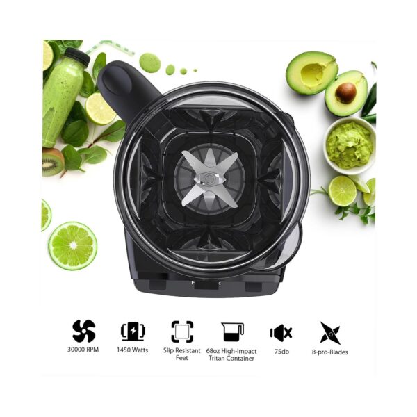 0ccacfdf31724e8794fbd5561dcfa33c Professional Blender with 1450-Watt Motor & 68 oz Dishwasher-Safe Total Crushing Pitcher, Black