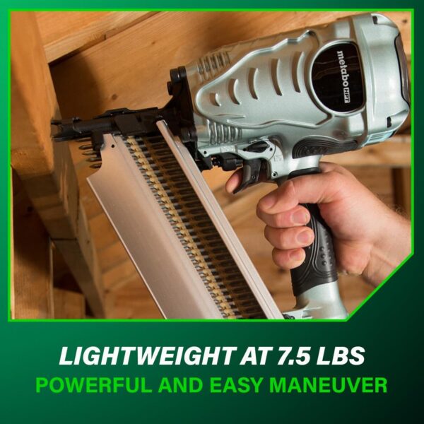 0d1148adfd944616940ed2cedca386a3 Framing Nailer, Pro Preferred Brand of Pneumatic Nailers, 21 Degree Magazine, Accepts 2-Inch to 3-1/2-Inch Plastic Collated Nails, Ideal for Framing, Flooring, & Roof Decking, NR90AES1