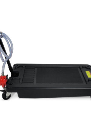 Oil Drain Container 17 Gallon w/Pump Hose Low Profile Car Drainer