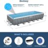 Bestway Oval Above Ground Pool Set (10′ x 6’7′′ x 33′′)| Includes Filter Pump & ChemConnect Dispenser