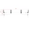 Vantech GFY Heavy Duty 3 Bar Ladder Roof Rack Fits: Chevy Express All Year Trims (Black)