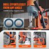 Mag Drill Press, 1550W 2′′ Boring Diameter, 2922lbf Power Magnetic Drill, 500 PRM, 10-Speed, Electric Drilling Machine for Metal Surface, Industrial and Home Improvement