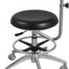 Medical Dental Stool Dentist Chair with 360 Degree Rotation Armrest PU Leather Assistant Stool Chair Height Adjustable Doctor Chair