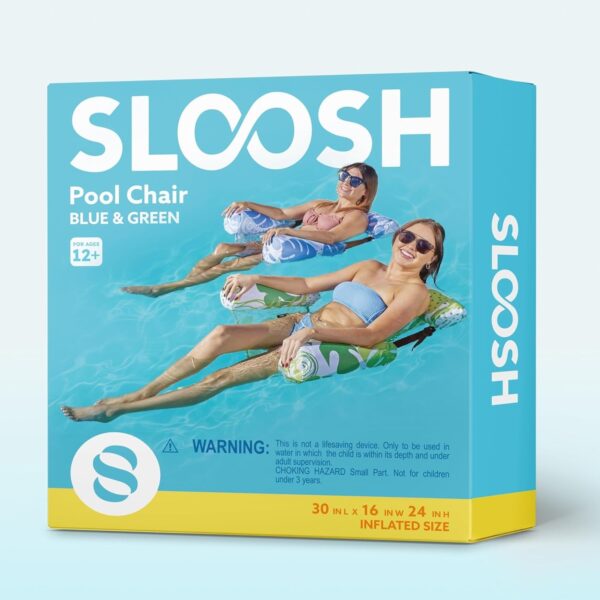 0eff52c1461047639ad6e11582721c7e SLOOSH Inflatable Pool Floats Adult,2 Packs Floating Lounge Chairs,Blow up Pool Noodles for Adult Heavy Duty,Floating Chair for Party Summer Water Beach Lake Fun