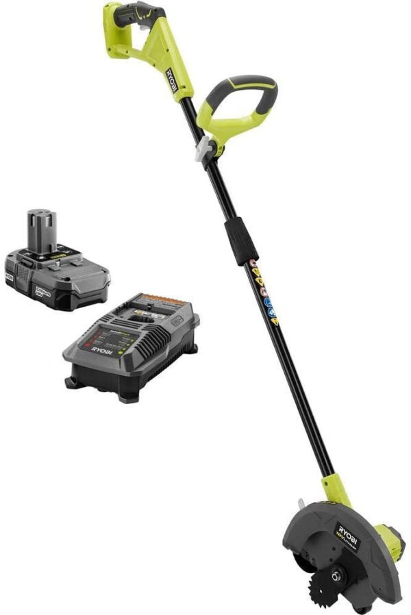 0f76694969654b9ba4f231685616a152 9 in. 18-Volt Lithium-Ion Cordless Edger, 1.3 Ah Battery and Charger Included