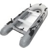 Inflatable Boat | Yacht Dinghy Tender Raft | Multi Person Fishing Boat | Aluminum Floor Oars | Fishing Rod Holders | Heavy-Duty PVC | 2024 Model |