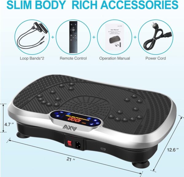 0fed02f019674a189d6a5929133e54a5 Vibration Plate Fitness Platform Exercise Machine Vibrating Lymphatic Drainage Shaking Full Body Shaker Workout Vibrate Stand Shake Board Sport Gym for Weight Loss Fat Burner for Women Men
