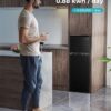 EUHOMY 3.2 Cu.Ft Mini Fridge with Freezer – 2-Door Compact Refrigerator for Bedroom, Dorm, Office or Apartment, Silver