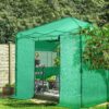 EAGLE PEAK 6×4 Portable Walk-in Greenhouse, Pop-up Indoor Outdoor Garden Green House, Zippered Door and Windows, PE Cover, White