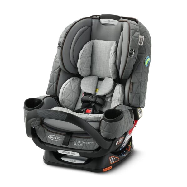Graco Premier 4Ever DLX Extend2Fit SnugLock 4-in-1 Car Seat featuring Anti-Rebound Bar, Midtown Collection Midtown
