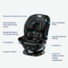 Graco Turn2Me 3-in-1 Rotating Convertible Car Seat, Rear to Forward Facing Highback Booster, Easy Installation, Brighton