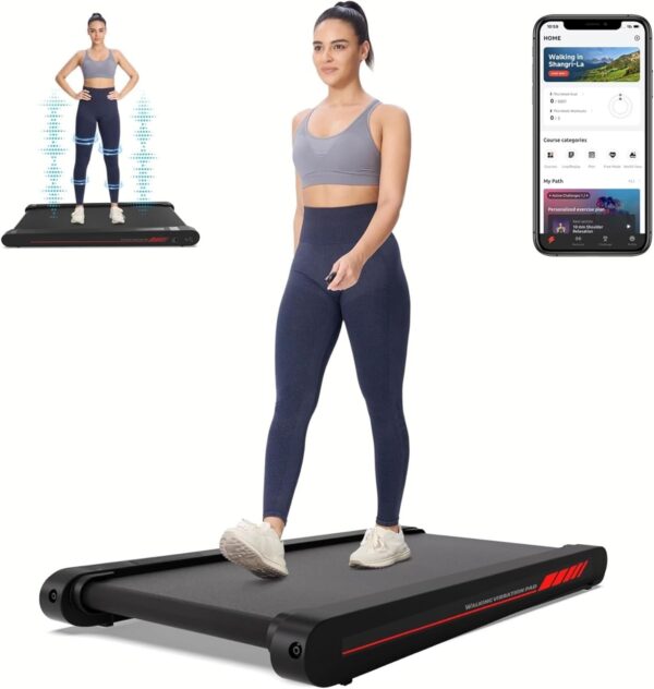 10ade5e3e9f9446eb0a30285bdfc2ae6 Walking Vibration Pad with APP, 3 in 1 Under Desk Treadmill, 2.5HP Low Noise Walking Treadmill Pad with Remote Control,Portable Treadmills for Home Office