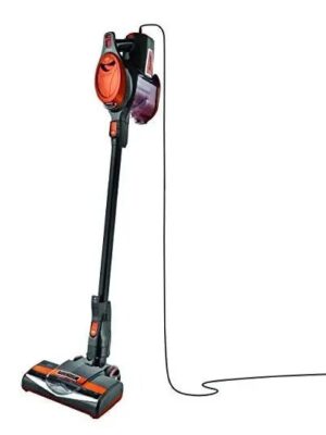 HV301 Rocket Ultra-Light Corded Bagless Vacuum for Carpet and Hard Floor Cleaning with Swivel Steering, Gray/Orange