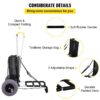 10e611c4a1fb430093a41389c765af46 Best 165LBS Folding Beach Cargo Deck Cart W/ All-Terrain Balloon Tires