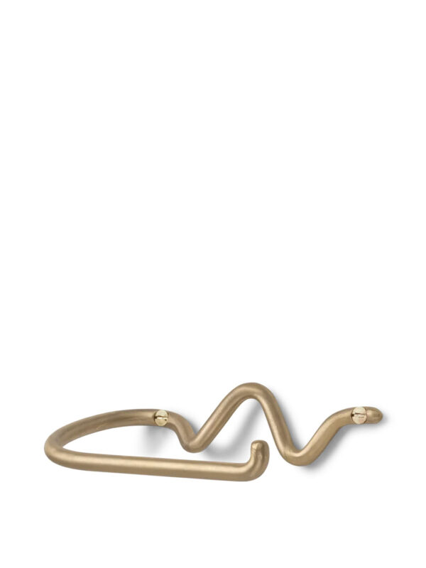travischild.store Curved Brass Towel Hook