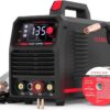 135Amp MIG Welder,110V Flux Core Welder Flux MIG/Lift TIG/Stick 3-in-1 Large LED Digital Display Welding Machine IGBT Inverter Welder FLUX-135PRO