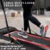 SereneLife Folding Treadmill – Foldable Home Fitness Equipment with LCD for Walking & Running – Cardio Exercise Machine – Preset and Adjustable Programs – Bluetooth Connectivity