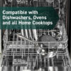 HexClad Hybrid Nonstick 6-Piece Pot Set with 2 Silicone Trivets, 2, 3, and 8-Quart Pots with Tempered Glass Lids, Stay-Cool Handles, Dishwasher-Friendly, Induction-Ready, Compatible with All Cooktops