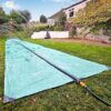 TEAM MAGNUS 31ft Slip n Slide with 500CL Inflatable Crash pad. Slip and Slide for Kids Ages 8-12 in Heavier, 0.22mm PVC with Adjustable sprinklers (372′′ L x 63′′ W x 10′′ H)
