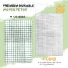 EAGLE PEAK 6×4 Portable Walk-in Greenhouse, Pop-up Indoor Outdoor Garden Green House, Zippered Door and Windows, PE Cover, White