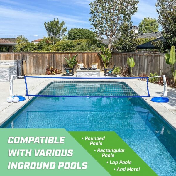 Volleyball Net Includes 2 Water Volleyballs and Pump