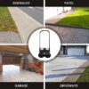Walk-Behind Outdoor Hand Push Floor Sweeper – 5.25 Gallon Capacity – 25.5′′ Sweeping Width – Sweeps up to 27,900 ft2 / Hour, Grey