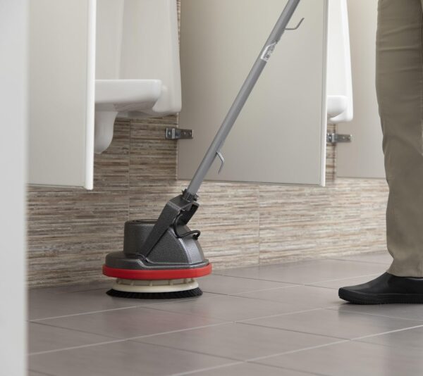 Commercial Orbiter Hard Floor Cleaner Machine, Multi-Purpose Floor Cleaning, Random Orbital Drive, Wide Cleaning Path, 50-Foot Long Cord, ORB550MC, Gray/Red-Oreck