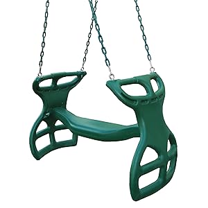 Gorilla Playsets' Dual Ride Glider Swing with Coated Chains