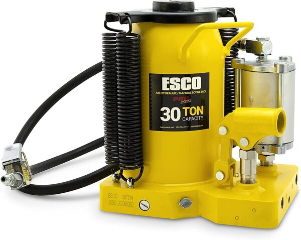 14db1d327aeb498bb71ecb8da01b0a47 ESCO 30 Ton Pro Series Air Hydraulic Bottle Jack – Heavy Duty Lifting for Automotive and Industrial Use