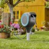 GARDENA (18614-80) 66′ x 1/2′′ Automatic Retractable Garden Hose Reel on Metal Spike, 66′ Outside Garden Hose Length, with 360° Rotation to Reach All Areas of Your Yard