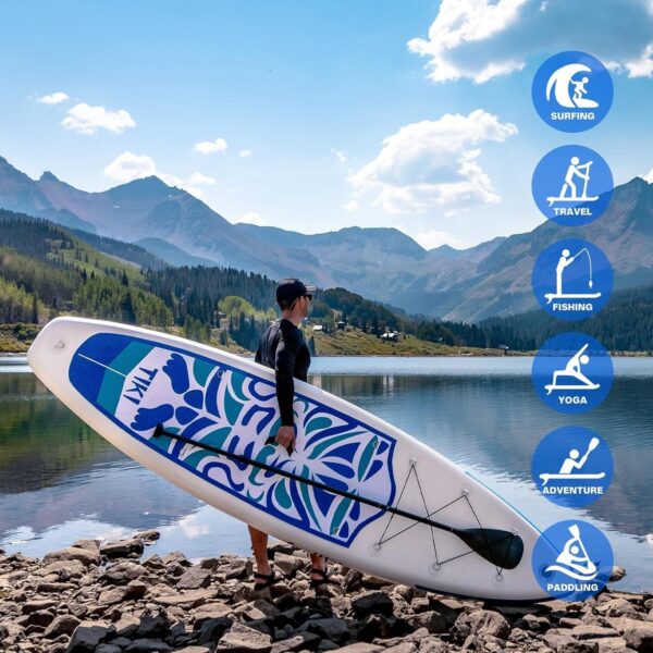 15134241282c4ca4ba5ed44e1716aeb3 FunWater Inflatable Ultra-Light Stand Up Paddle Board for All Skill Levels with Premium SUP Paddleboard Accessories,Non-Slip Comfort Deck for Youth & Adults