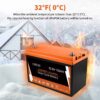 CHINS Bluetooth LiFePO4 Smart 12V 100AH Lithium Iron Battery Low Temperature Charging Mobile Phone APP