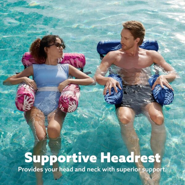 15421360bcbc46cdb1088ec22d9d7c72 SLOOSH Inflatable Pool Floats Adult,2 Packs Floating Lounge Chairs,Blow up Pool Noodles for Adult Heavy Duty,Floating Chair for Party Summer Water Beach Lake Fun