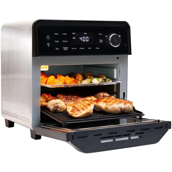 154cb0a9715640bab811a7449be0eb97 Smart Grill with Combo Cooking & Air Frying Capabilities