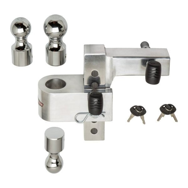 15621807cf55424d864cbfd5e3c235b4 Uriah AlumaTow Adjustable Aluminum Tow Truck Car Trailer Hitch Mount 6 Inch Drop