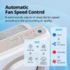 Airmega AP-1512HH(W) True HEPA Purifier with Air Quality Monitoring, Auto, Timer, Filter Indicator, and Eco Mode, 16.8 x 18.3 x 9.7, White