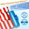 Pool Wave Pool Floats Chairs Adult, 2 Packs Heavy Duty Inflatable Swimming Pool Lounges, Fabric Floating Hammock, Kids Blow Up Pool Noodles, Lake Raft Floaties, Fun Summer Outdoor Water Party Game