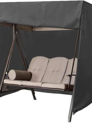 HYQW 3 Seater Swing Cover Hammock Cover Waterproof Windproof, 210D Oxford Fabric Outdoor Swing Seat Cover