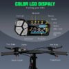 Buddy Pro 750W Foldable Electric Bike, 20′′ Fat Tire, 48V 13Ah Battery, Dual Suspension, LCD Display, Black